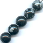 Cuentas Obsidiana moteada  8 mm x10|raw }}