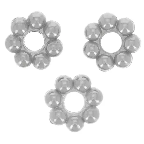 Flor perla rondelles 3 mm - acero inoxidable 304L x10