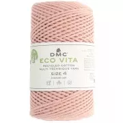 Saumon - Bobina de cordón de algodón reciclado DMC 3 mm - Eco Vita 4 - Rosa salmón x 200m Bobina de cordón de algodón reciclado DMC 3 mm - Eco Vita 4 - Rosa salmón x 200m