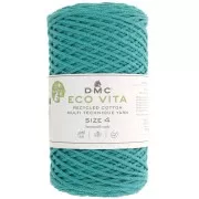 Bobina de cordón de algodón reciclado DMC 3 mm - Eco Vita 4 - Verde turquesa x 200m