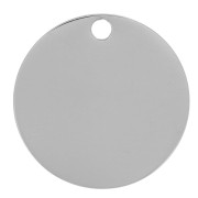 Medallas para grabar 12 mm - Acero inoxidable 304L x4