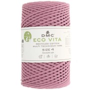 Bobina de cordón de algodón reciclado DMC 3 mm - Eco Vita 4 - Rosa viejo x 200m|raw }}