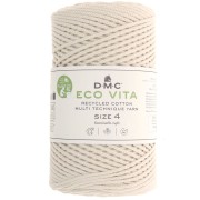 Bobina de cordón de algodón reciclado DMC 3 mm - Eco Vita 4 - Natural x 200m|raw }}