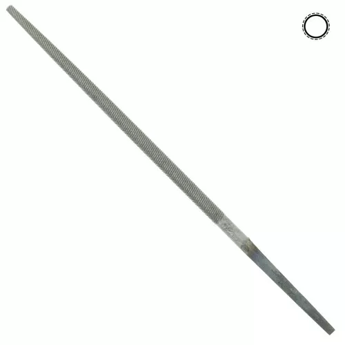 140x4 mm lima redonda - grano medio - herramientas de joyería x1