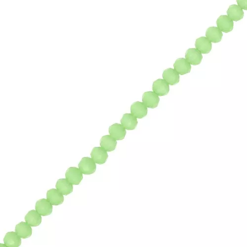 Redondas planas facetadas 4x3.5 mm Jade Opal x40cm
