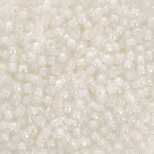 Rocalla Toho 11/0 TO11R777 - Inside Color Rainbow Crystal - Creme Lined x8g
