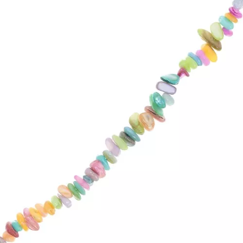Chips 5-9 mm Concha manchada - Pastel multicolor x 80 cm