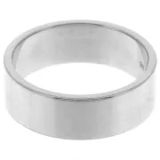 Anillo ancho 7 mm - Talla 63 - Plata 925 Rodiado x1