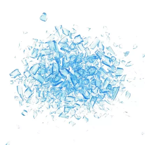 Virutas de perlas de vidrio - para resina - Azul x20g