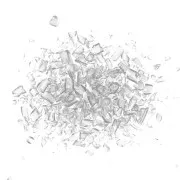 Virutas de perlas de vidrio - para resina - Gris x20g