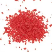 Virutas de perlas de vidrio - para resina - Rojo x20g
