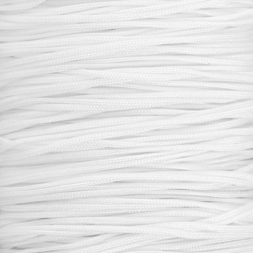 Hilo de jade - Hilo de nailon trenzado de 0,5 mm - Blanco x9m