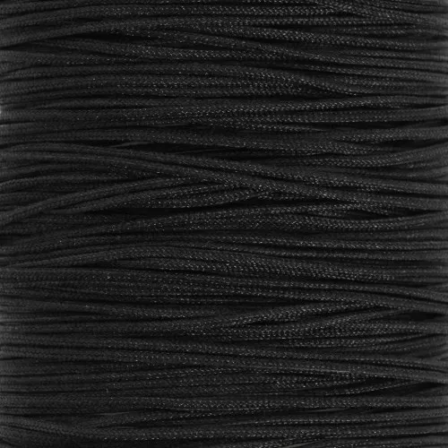 Hilo de nailon trenzado - Hilo de jade de 0,5 mm - Negro, 9 m