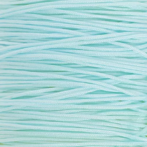 Hilo de jade - Hilo de nailon trenzado de 0,5 mm - Azul bebé x9m