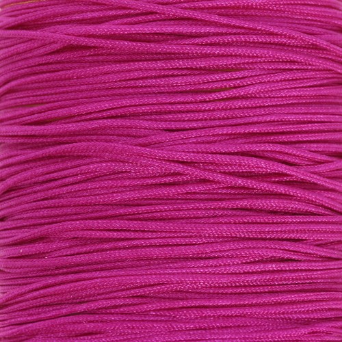 Hilo de jade - Hilo de nailon trenzado de 0,5 mm - Fucsia x9m 