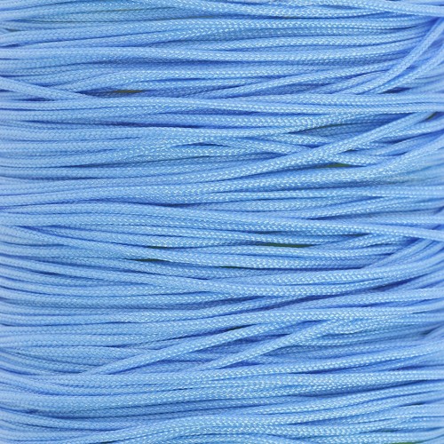 Hilo de jade - Hilo de nailon trenzado de 0,5 mm - Azul claro x9m 