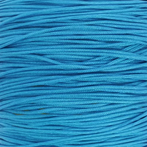 Hilo de jade - Hilo de nailon trenzado de 0,5 mm - Azul x9m 
