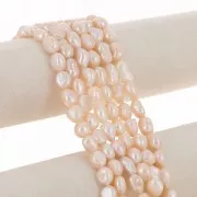 Perlas barrocas irregulares de agua dulce 11x10 mm - Grado AA Pesca x5