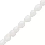 Perlas barrocas irregulares de agua dulce 10x8 mm - Grado AA Blanco x8