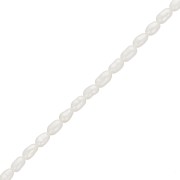 Perlas de agua dulce grano de arroz - 3.5x2.5 mm - Grado AA Blanco x20|raw }}