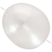 Perla de Agua Dulce Oval Irregular 11x10 mm - Grado A Blanca x1
