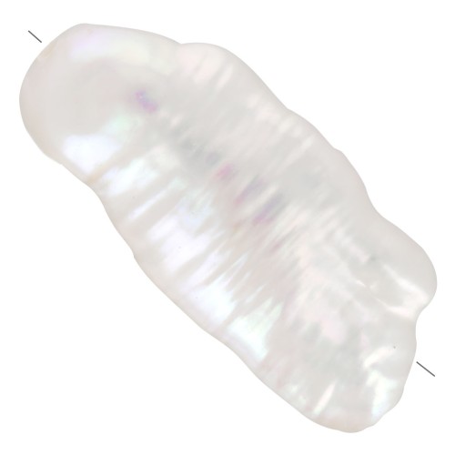 Biwa Perla Irregular de Agua Dulce 17 mm a 20 mm - Grado AA Blanca x1