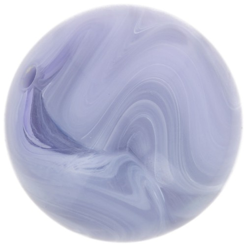 Cuentas redondas de 14 mm en resina opaca - Gris glaciar jaspeado x6