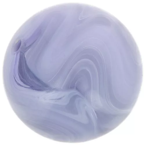 Cuentas redondas de 14 mm en resina opaca - Gris glaciar jaspeado x6