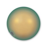 Perlada PureCrystal semi-agujereada 5818 6 mm Iridescent Green Pearl x1