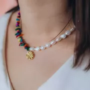 Perlas barrocas irregulares de agua dulce 10x8 mm - Grado AA Blanco x39cm