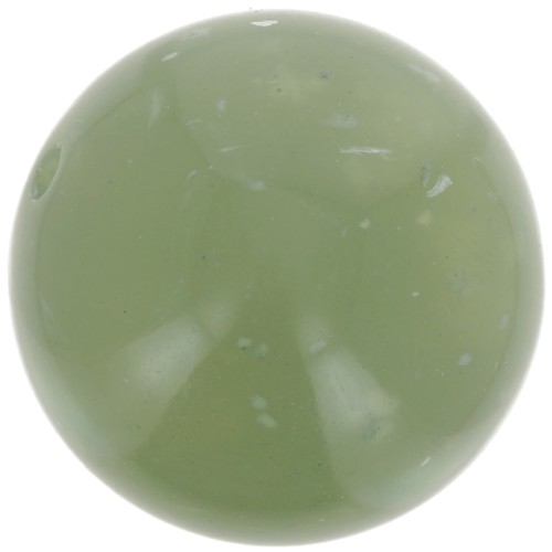 Cuentas redondas de 14 mm en resina translúcida - Gris moteado verde x6