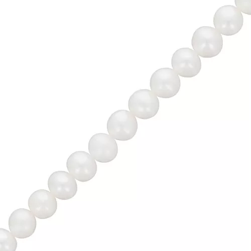 Perlas redondas de agua dulce 5,5 mm - Grado AA Blancas x38cm