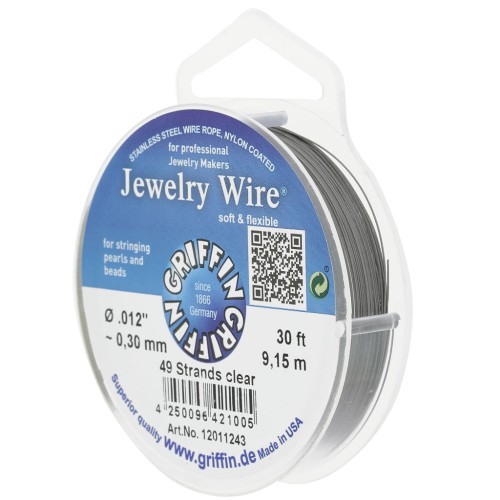 Cable redondo 49 hilos 0,30 mm - Acero inoxidable x9,15m