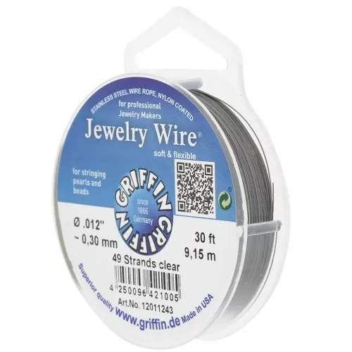 Cable redondo 49 hilos 0,30 mm - Acero inoxidable x9,15m