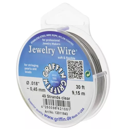 Cable redondo 49 hilos 0,45 mm - Acero inoxidable x9,15m