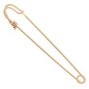 Broche imperdible - alfiler de falda 61 mm - Dorado con oro fino x1|raw }}