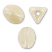 Pinch Beads 5x3 mm Chalkwhite Luster Champagne x50|raw }}