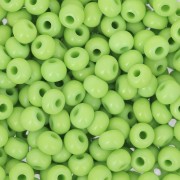 Cuentas de Rocalla Preciosa 6/0 4 mm - Verde claro opaco x20 g
