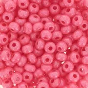 Cuentas de Rocalla Preciosa 6/0, 4 mm - Rosa opaco, 20 g