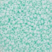 Cuentas Rocalla Preciosa 11/0 de 2 mm - Terra Pearl - Mint Shine x20 g