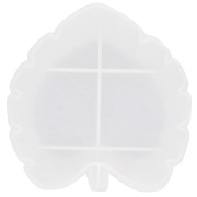 Molde de silicona en forma de hoja de filodendro 16x15cm x1