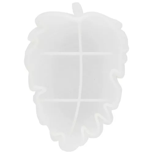 Molde de silicona para taza en forma de hoja 16x11 cm x1