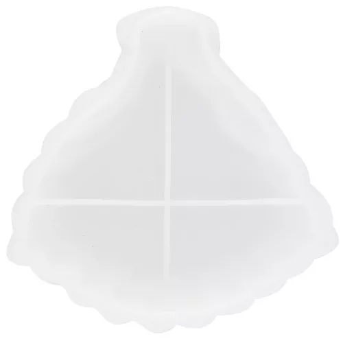 Molde de silicona para taza en forma de hoja 13x13 cm x1