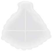 Molde de silicona para taza en forma de hoja 13x13 cm x1