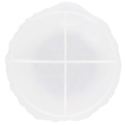 Molde de silicona para taza en forma de hoja 12x11,5 cm x1