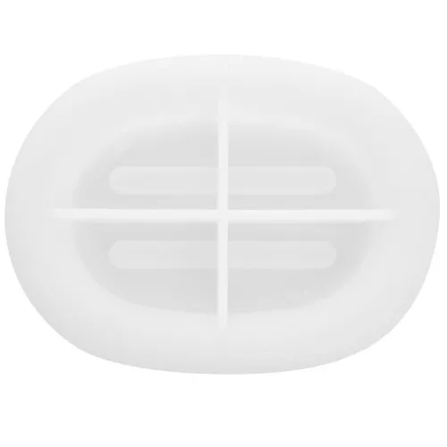 Molde de silicona para jabonera oval 13x9,5 cm x1