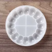 Molde de silicona para posavasos de flores de 13 cm x1