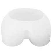 Molde de silicona para portavelas asimétrico en forma de U 7x10 cm x1