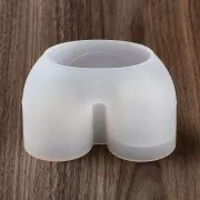 Molde de silicona para portavelas asimétrico en forma de U 7x10 cm x1