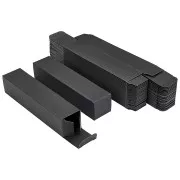 Joyero de cartón 14x3x3 cm - Negro x1